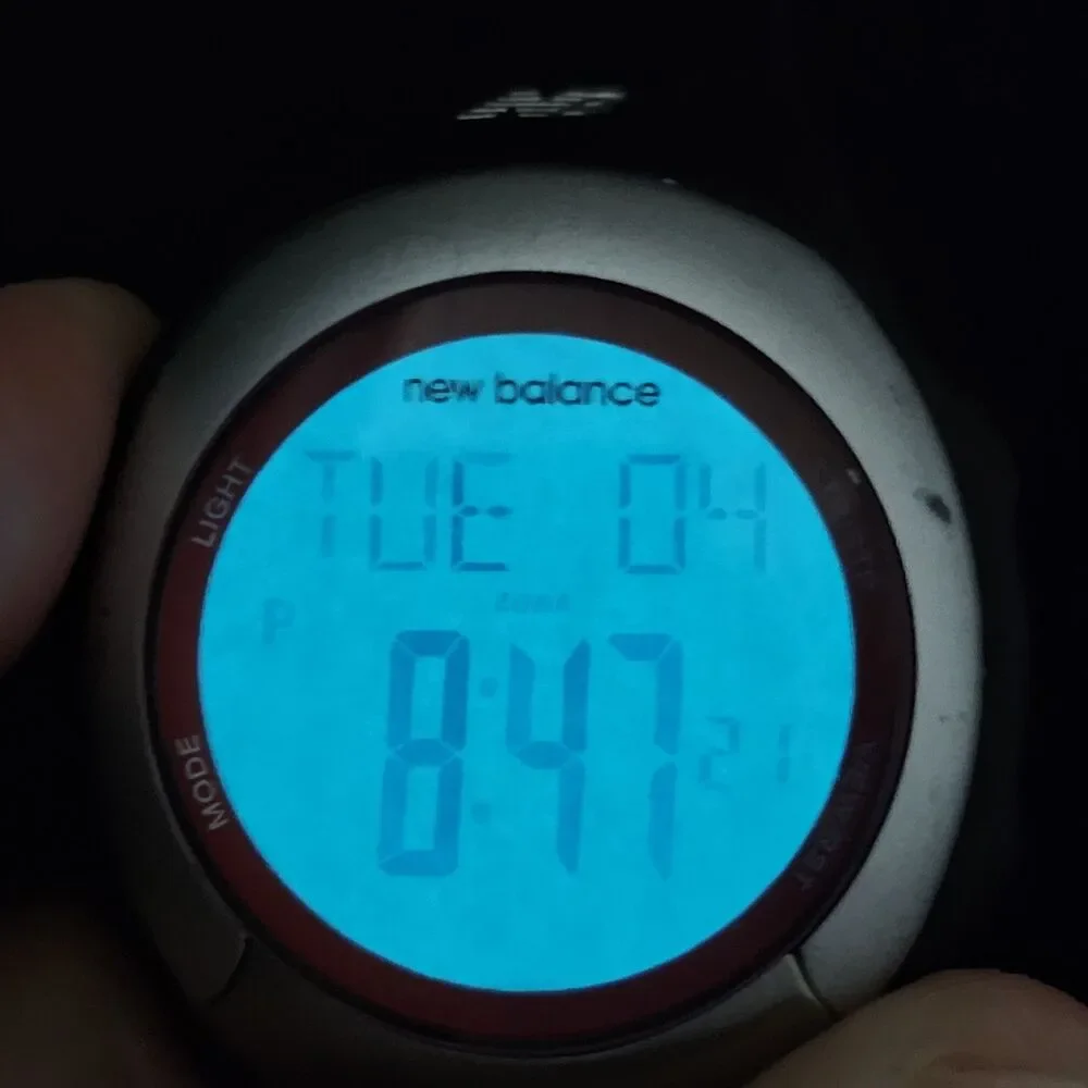 New Balance Duo Sport Men's Digital Watch 40MM Black Plastic Bands New‎ Battery